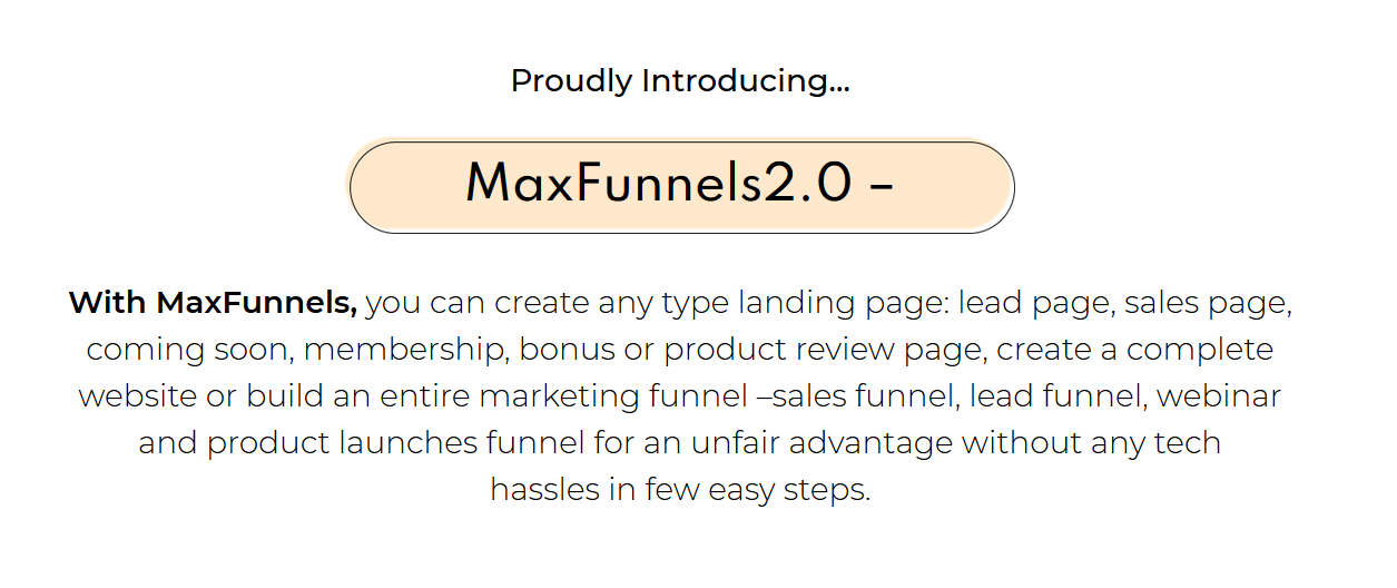 MaxFunnels 2.0 COUPON CODE GET SPECIAL OFFER >>>