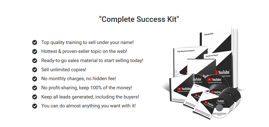 YouTube Business Pack DFY PLR COUPON CODE -Complete Success Kit>>>