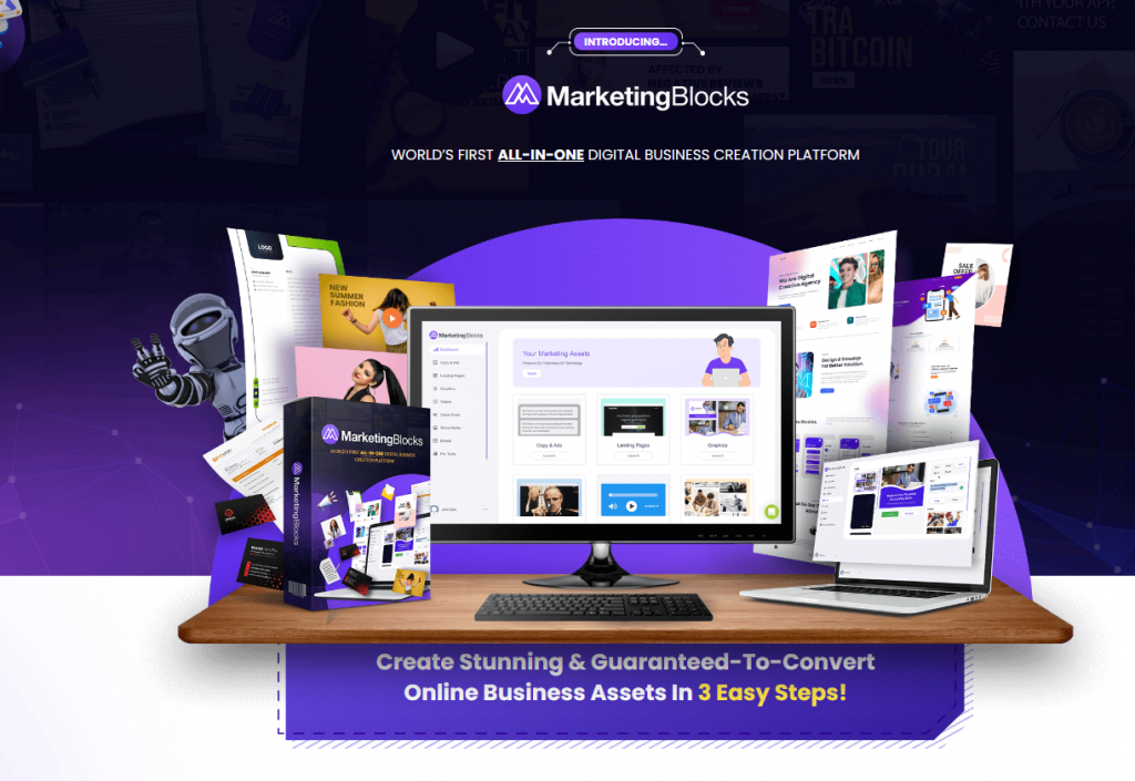 MarketingBlocks Coupon Code First Ever A.I All In Online Business Builder >>>